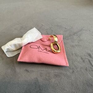 OMA The Label Gold Earrings with Dust Bag